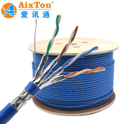 SSTP SFTP CAT8 CAT7E Cáp mạng 40G Tốc độ cao 2000Mhz Double Shielded 22AWG 23AWG Nhà sản xuất