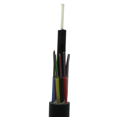 Không thấm nước trên cao Gyfty 96f 144f G652d Cáp quang sợi HDPE không kim loại