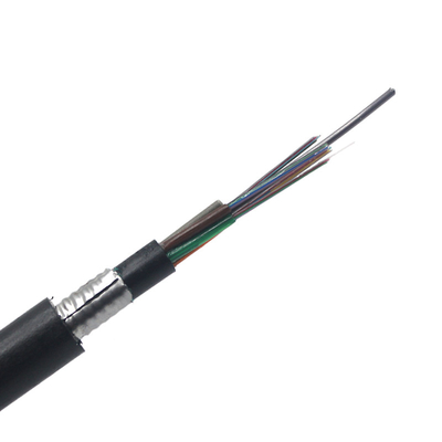 Cây trống 48core GYTY53 Cáp quang sợi đa chế độ với áo khoác PE kép