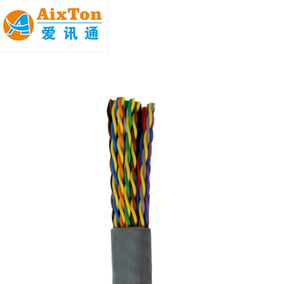20P 50P 100P 150 Cáp điện thoại cặp Solid Cat3 24AWG Cáp đường dây điện thoại chiều dài khác nhau