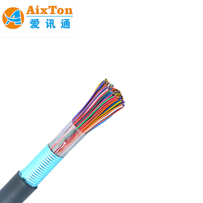 Dưới lòng đất 10-200 Cáp điện thoại đôi 50 100 200 300 600 Cáp điện thoại tự hỗ trợ đôi