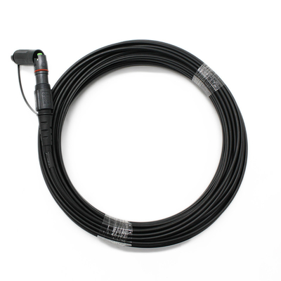 FTTA Outdoor Waterproof Fiber Patch Cord với Optitap Mini SC APC / UPC Connector và đường kính áo cáp màu đen 7,0 mm
