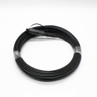 Black Waterproof Fiber Optic Patch Cord cho khả năng tương thích kết nối Corning Optitap