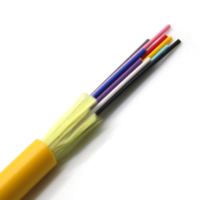 GJFJV 2 24 Lõi OEM màu vàng Trong nhà đơn mode Đa mode Cáp quang sợi đa lõi Đa mode OM1 OM2 Fiber