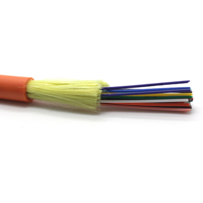 GJFJV 50/125um 10G OM1 OM2 OM3 Cáp quang sợi trong nhà đa phương đa lõi đệm chặt LSZH 6 lõi