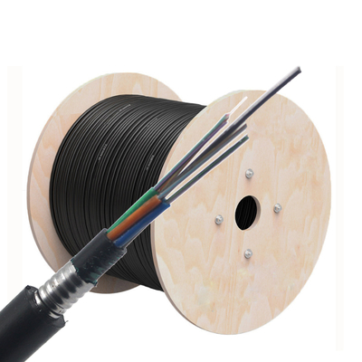 Cáp quang 12/24 lõi GYTA53 bọc PE ngoài trời, cáp bọc thép ống lỏng