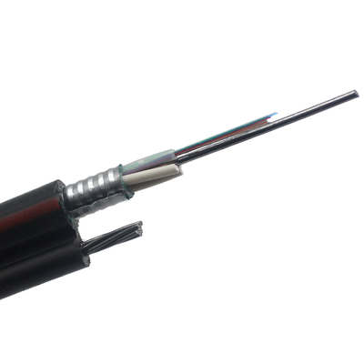 Cáp quang treo GYTC8Y GYTC8S loại Fig8 bọc thép ngoài trời màu đen, lõi 2 4 12 16 24 48 96 sợi trên mét