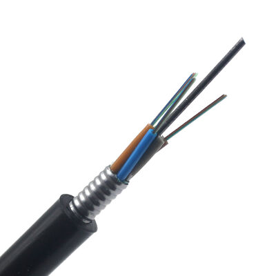 24 Core Outdoor Optical Fiber Cable GYTS Gyxtw53 for Direct Burial and Aerial