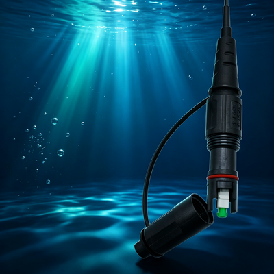 FTTH Armored SC/APC 5.0 Black Corning Waterproof Fiber Optic Patch Cord cable FTTH cable
