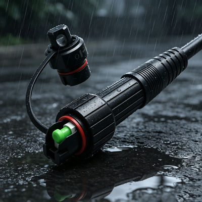 Flat Drop Cable Round Cable Waterproof Patch Cord 1M SC APC HUAWEI Corning Pre Connectorized Cable Connector RRU BBU Fullaxs